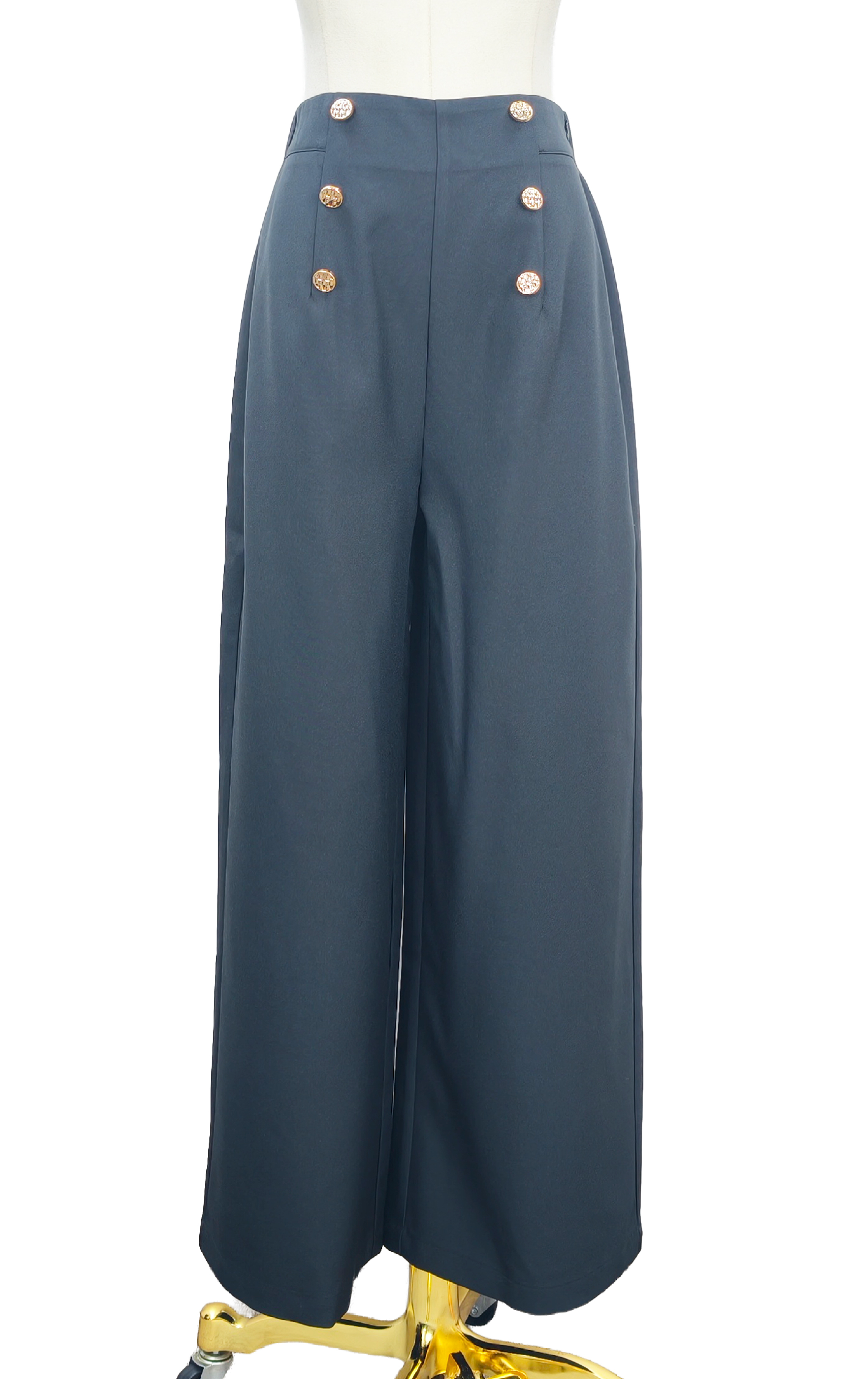 金鈕高腰褲 PT0480