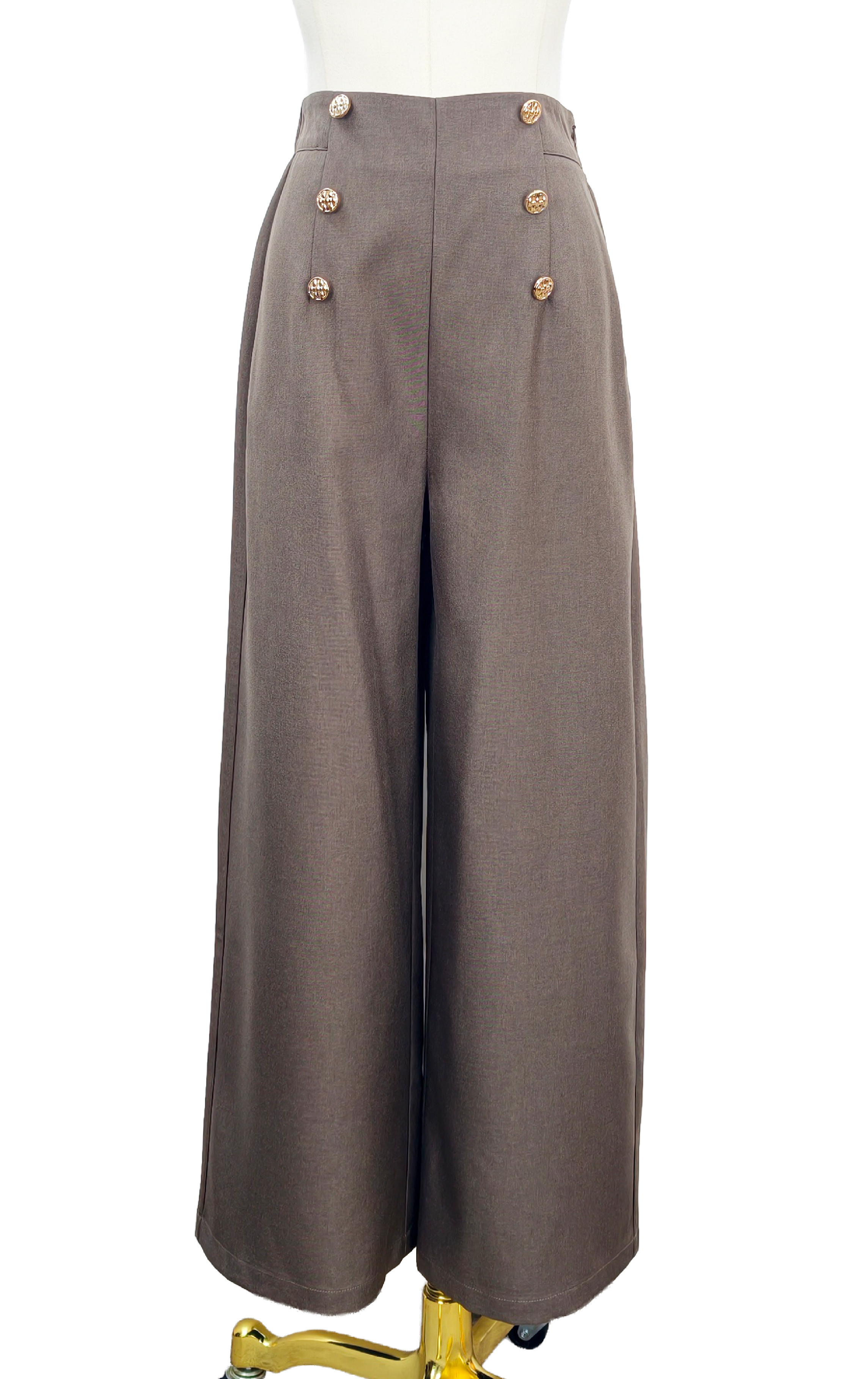 金鈕高腰褲 PT0480