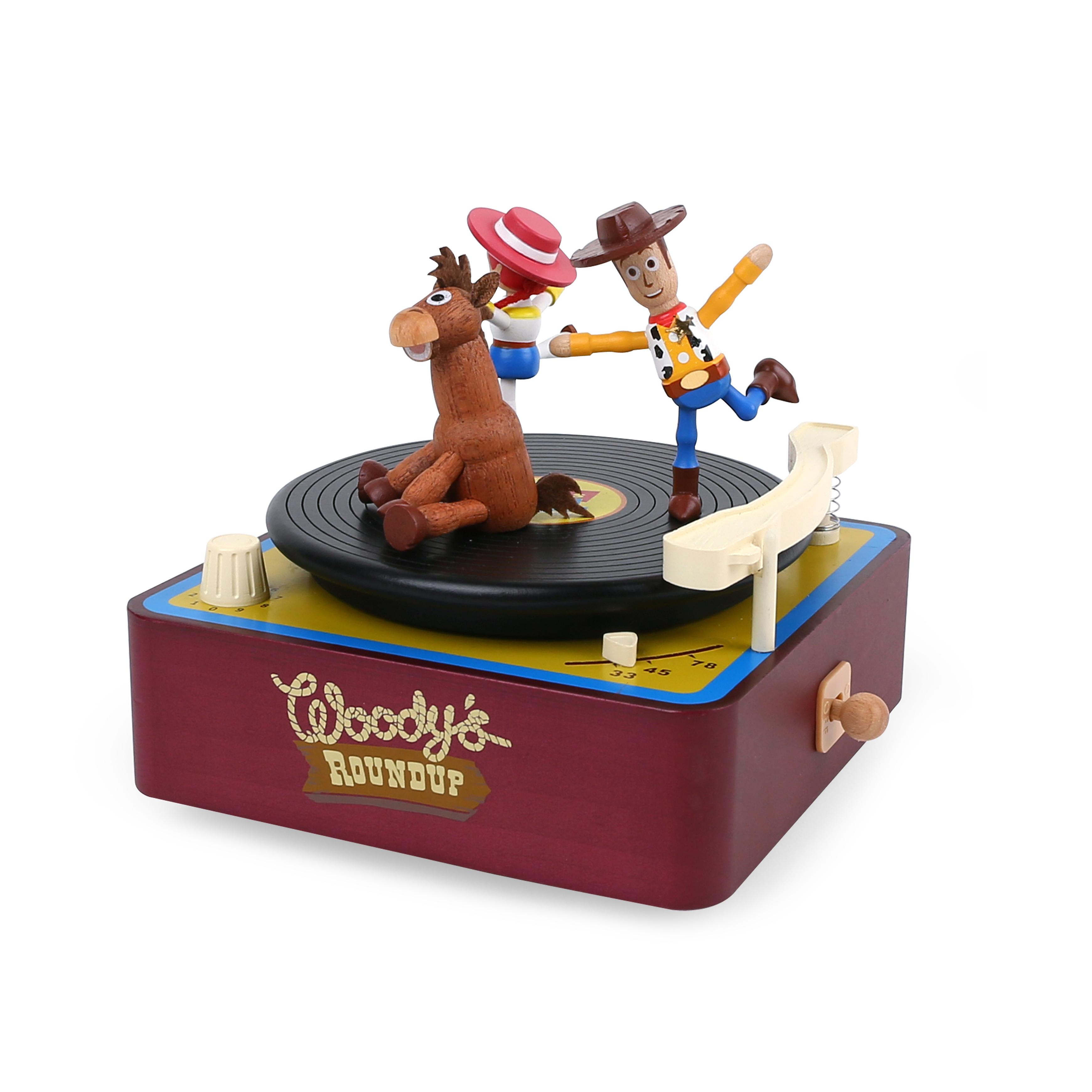 Multi Rotate Music Box-Woody Phonograph