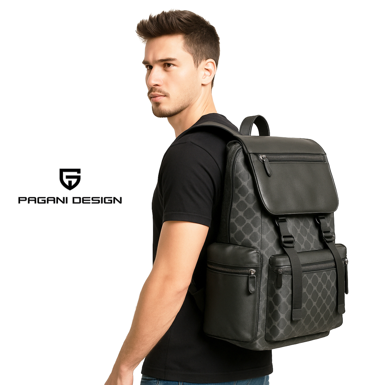 【Pagani Design 帕加尼】PGN-C055 經典 格紋 花紋 多功能 後背包