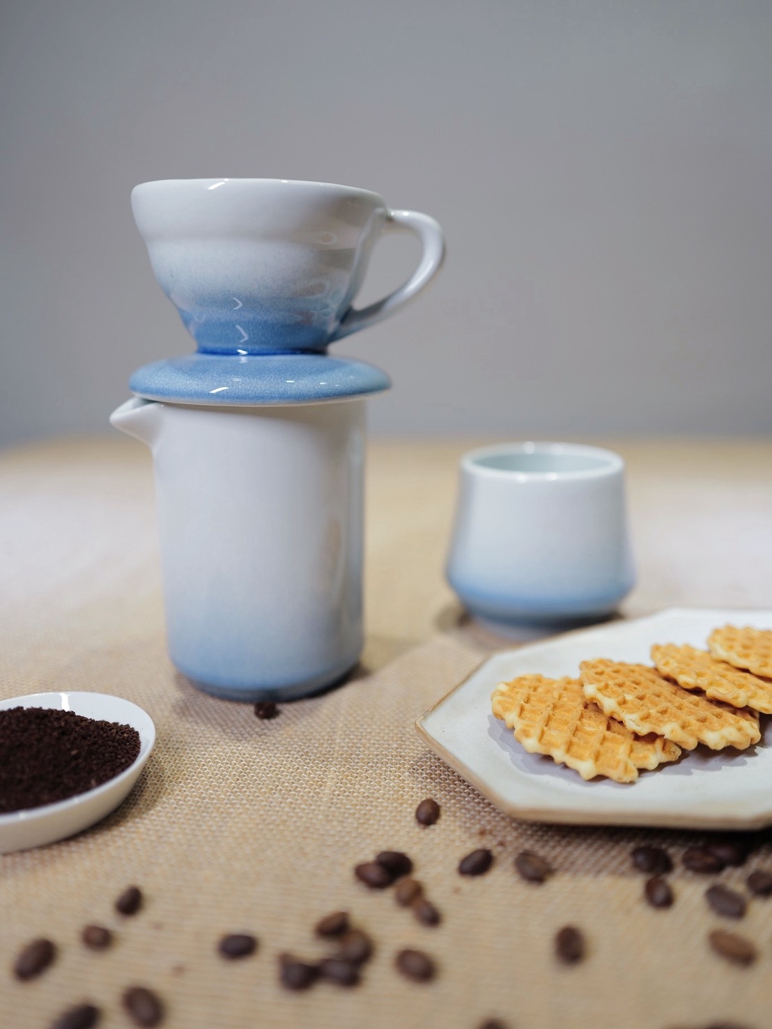 CONE NO.9 ｜手沖咖啡套組-藍漸層