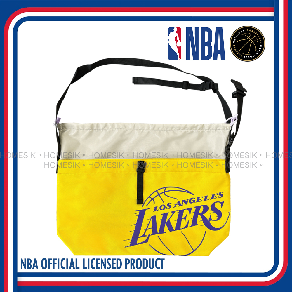 洛杉磯湖人隊 大容量球隊標誌撞色抽繩袋