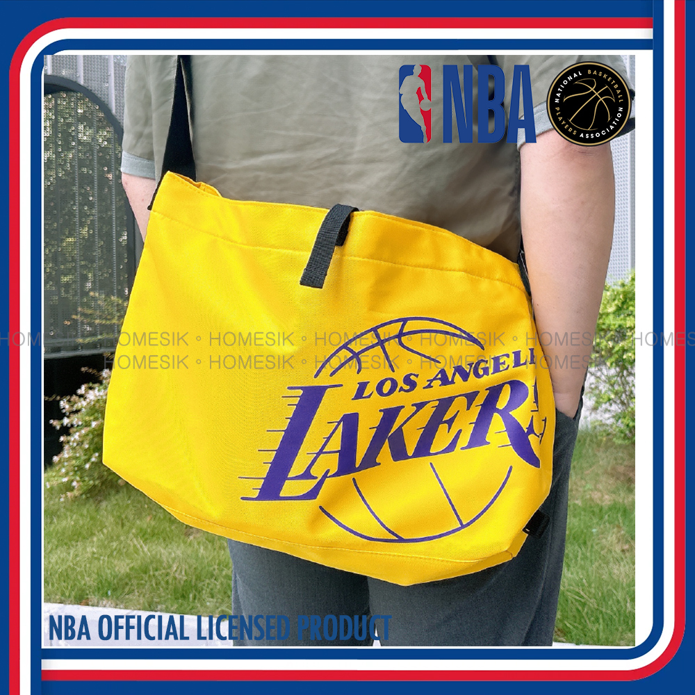 洛杉磯湖人隊 大容量球隊標誌撞色抽繩袋