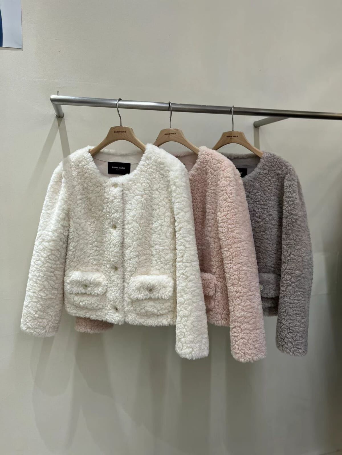 MM5201 小香羊羔毛圓領外套