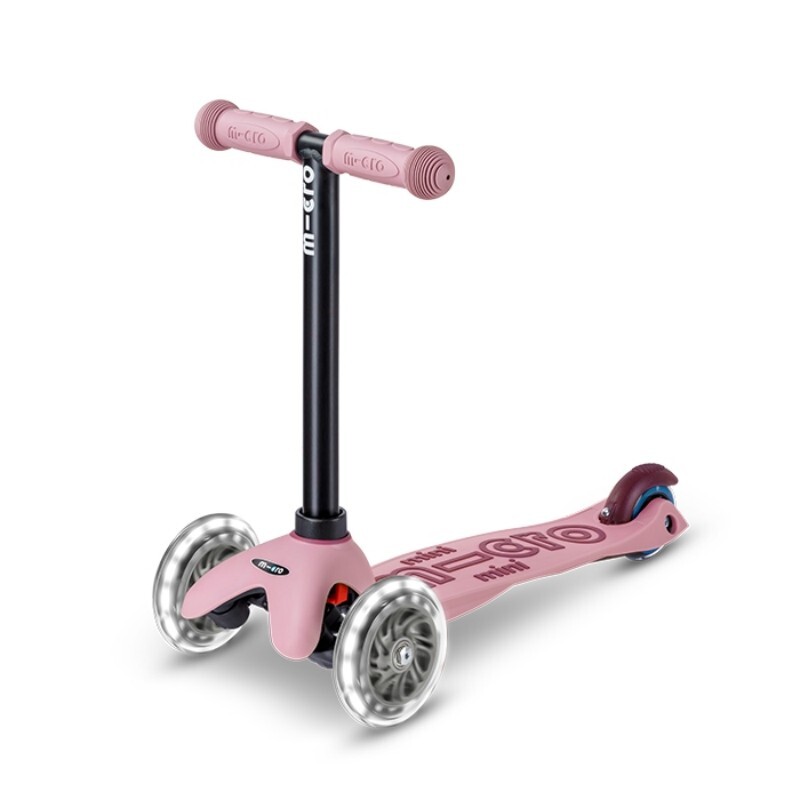 Micro - Mini Micro Deluxe 6-in-1 Rock & Go LED Scooter Rose Pink(1-6 years)【Pre Order Now! Delivery after late Mar】