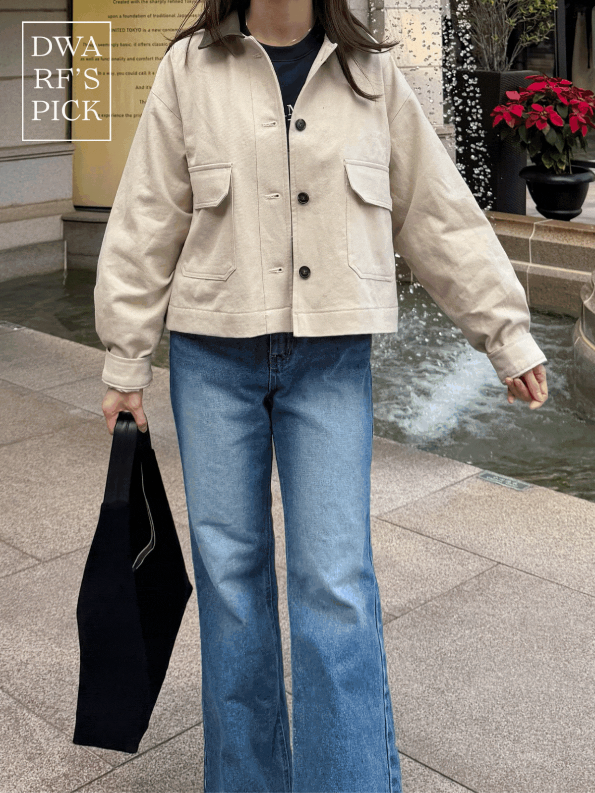 《KR》型格風拼色工裝外套