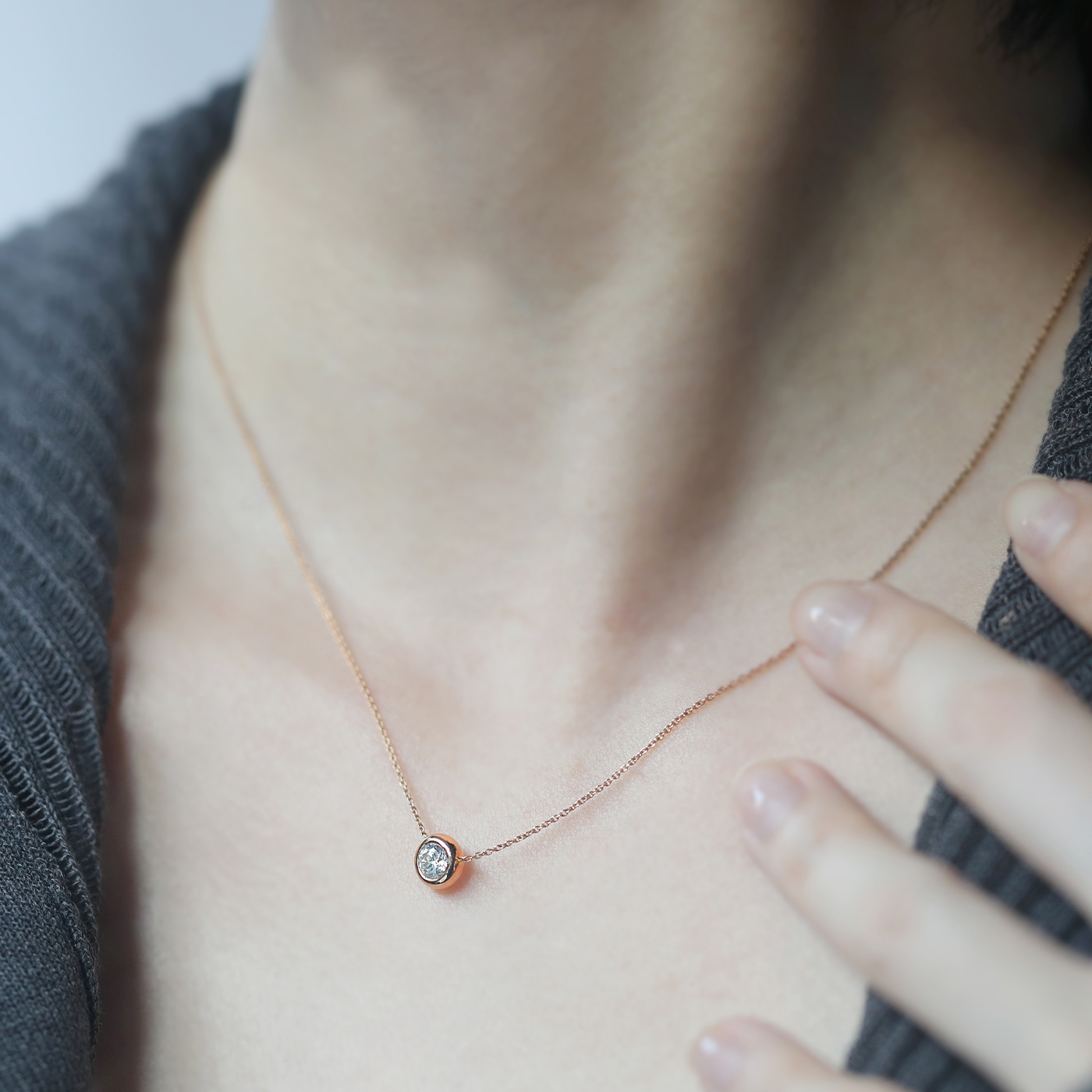 純粹 — GIA30分鑽石項鍊