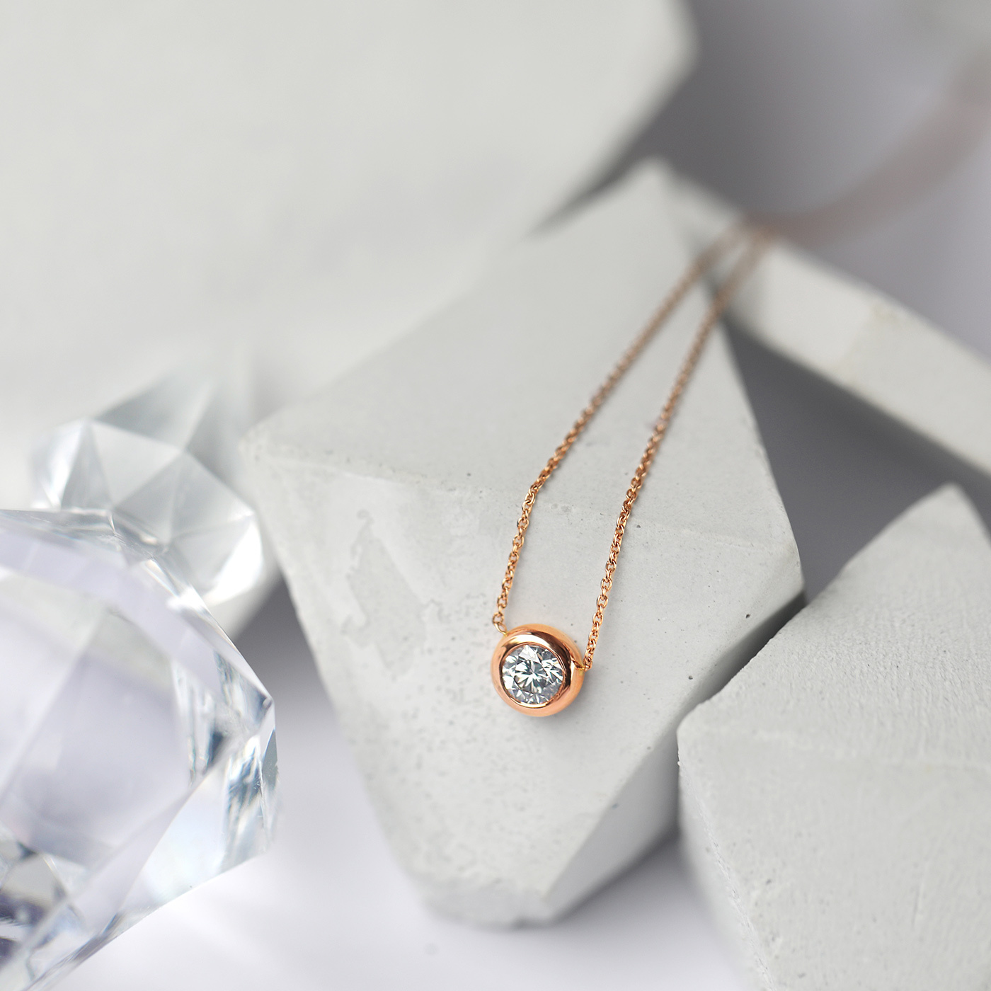 純粹 — GIA30分鑽石項鍊