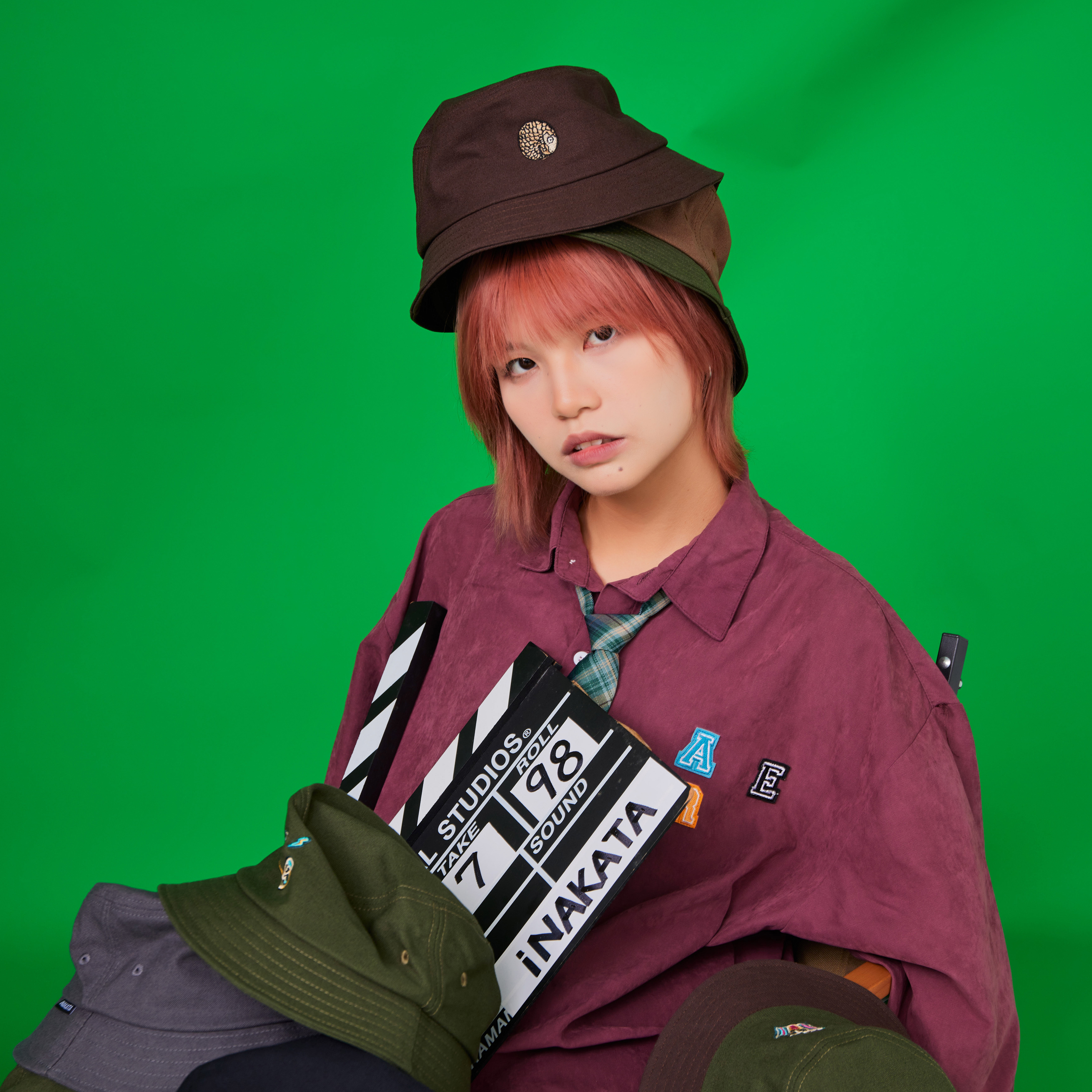 《森林動物》城市復古漁夫  單色帽