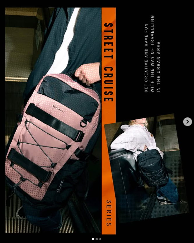 【直播】LL112870 Doughnut Roaming Small Street Cruise 系列背包