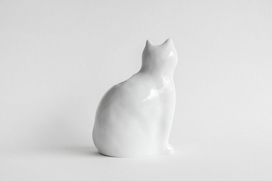 amabro - I AM 瓷花器 / 白貓