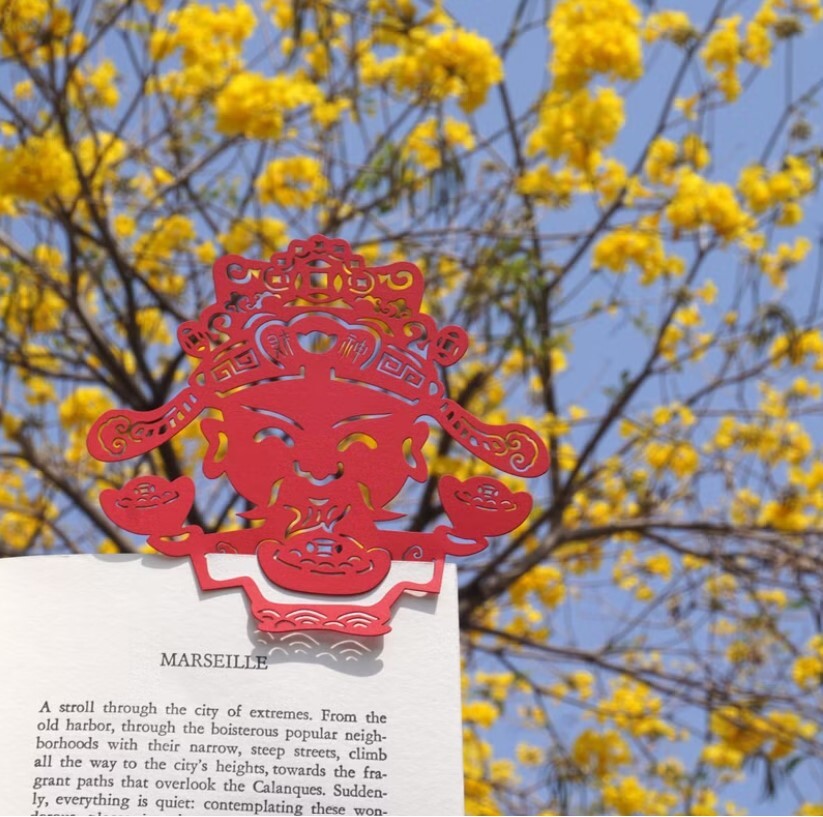 麥麥大節慶 財神爺 紙雕書籤｜MARK TAIWAN 臺灣