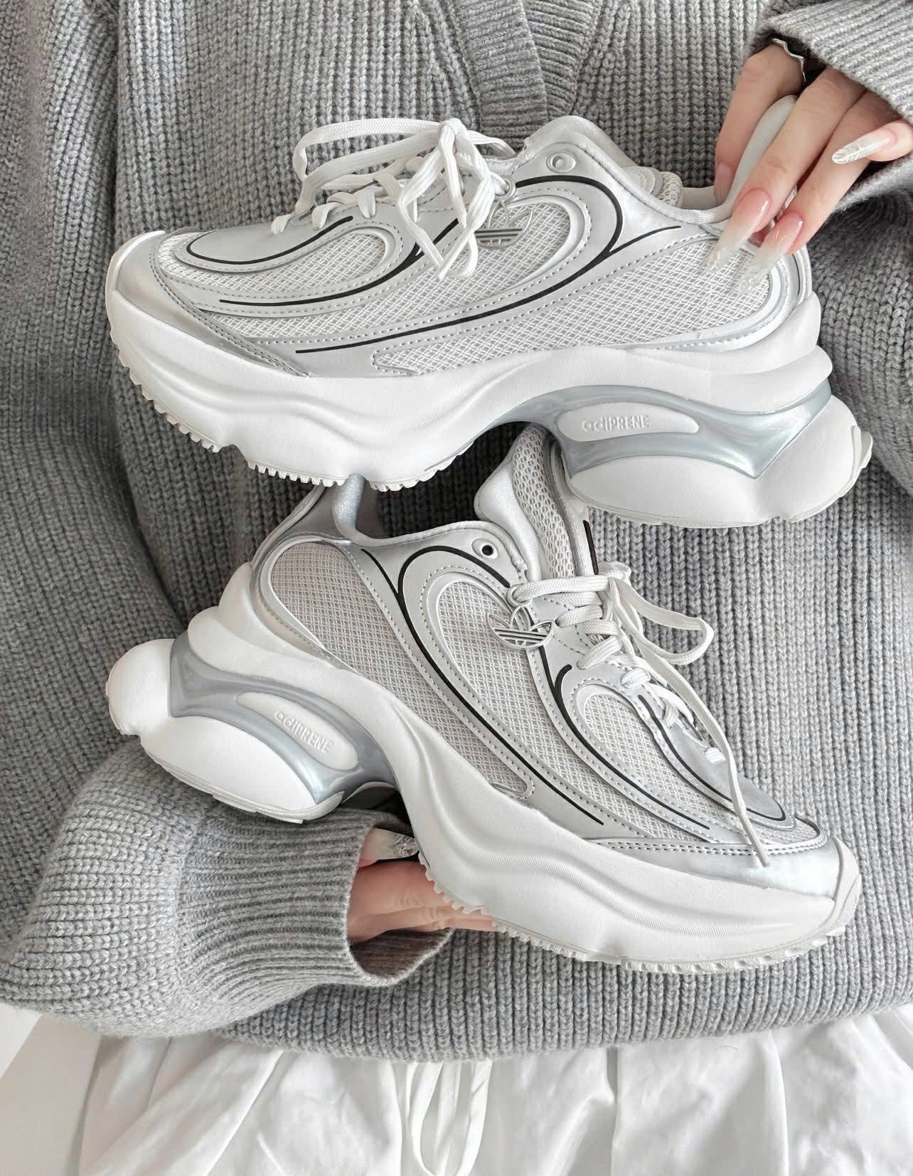 Adidas Originals Ozvenuz 增高 復古 厚底 老爹鞋 銀白 KI0557