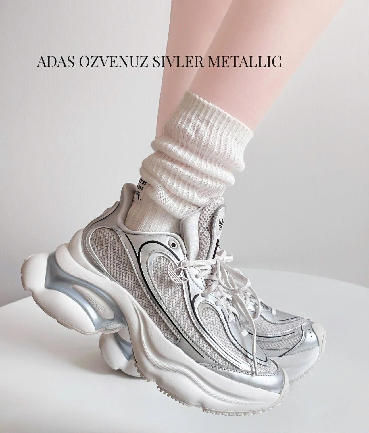 Adidas Originals Ozvenuz 增高 復古 厚底 老爹鞋 銀白 KI0557