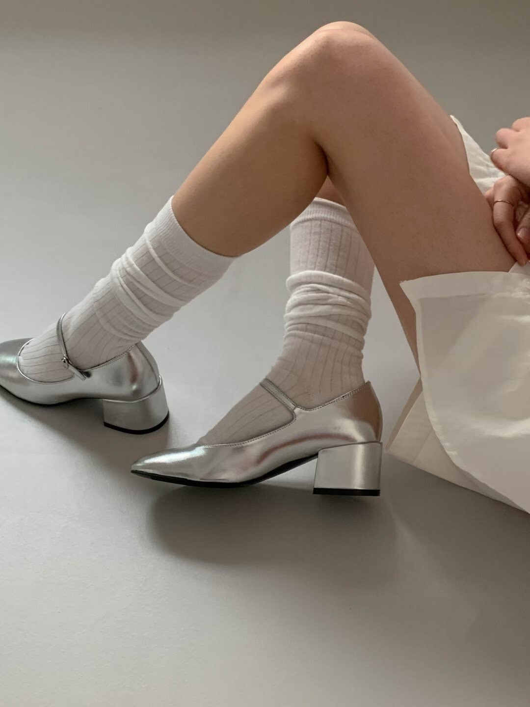 漆皮圓頭中跟瑪莉珍娃娃鞋 / 3色