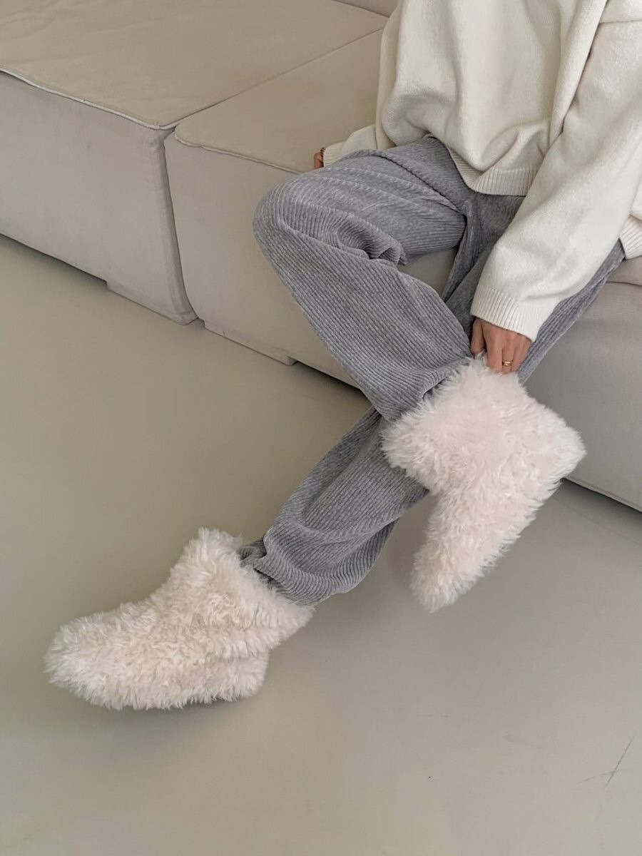 溫暖氣息泰迪熊QQ毛雪地靴 / 2色