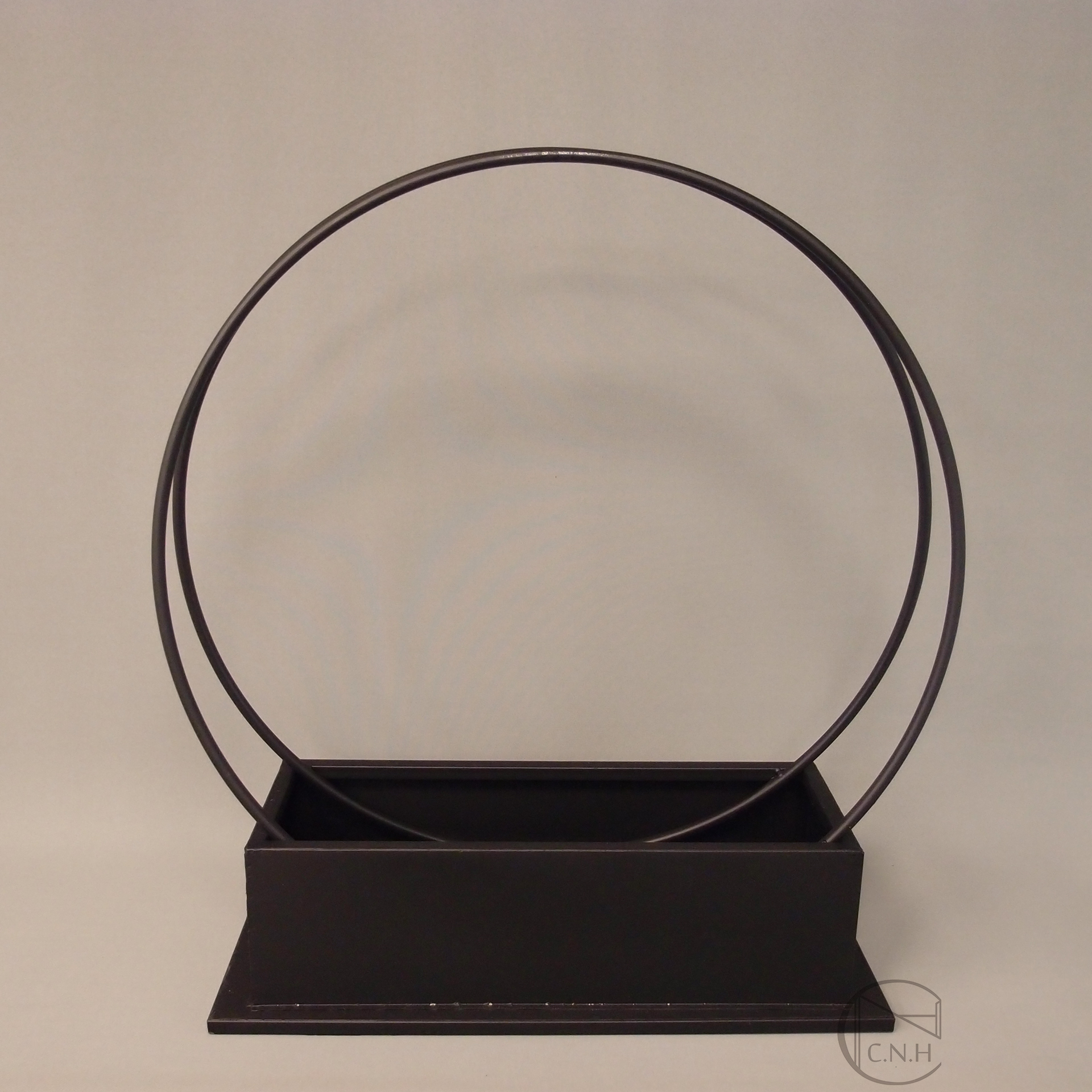 鐵製花器 雙圓 2尺寸