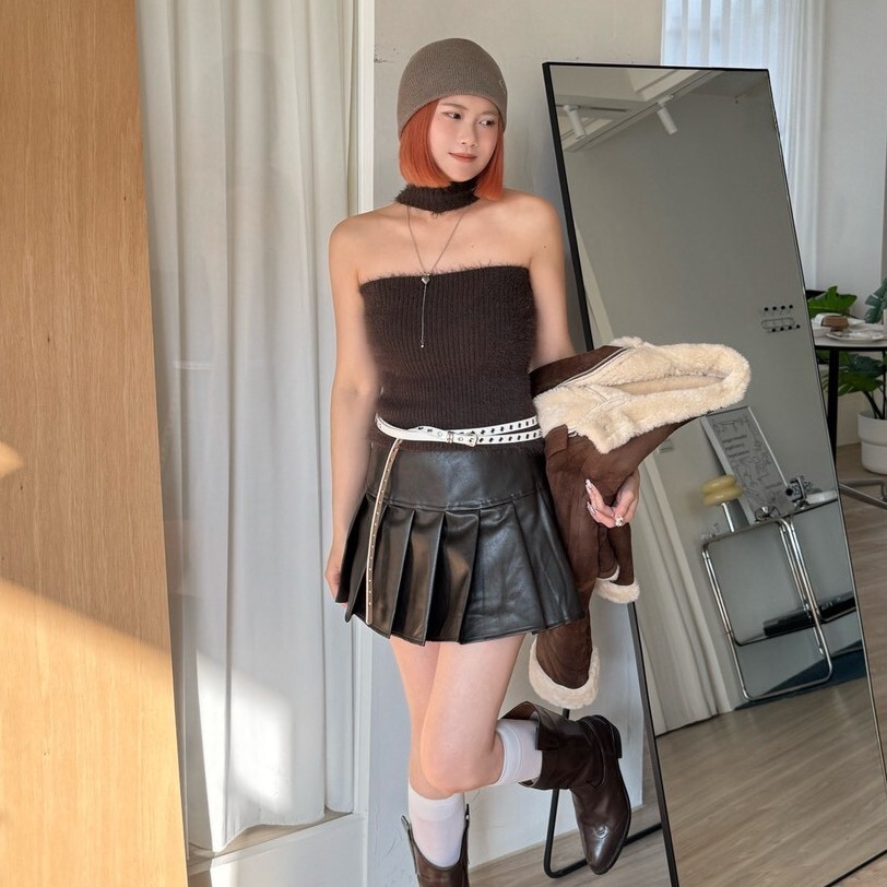 小反骨 2ways兩穿圍脖水貂毛背心