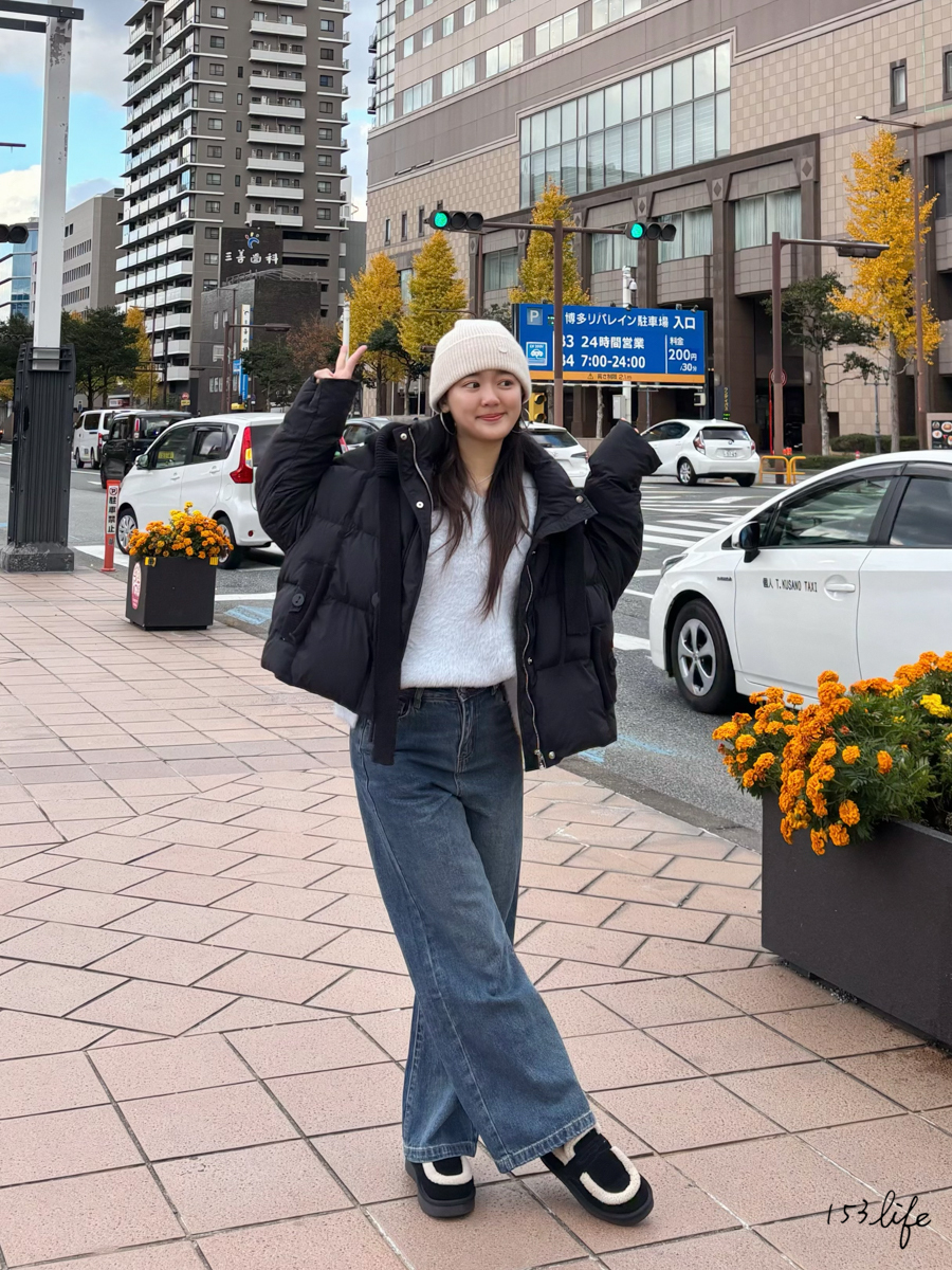 ⛄️(加絨/一般)小個子高腰直筒深藍寬褲(XXS-L)(九分/長款)