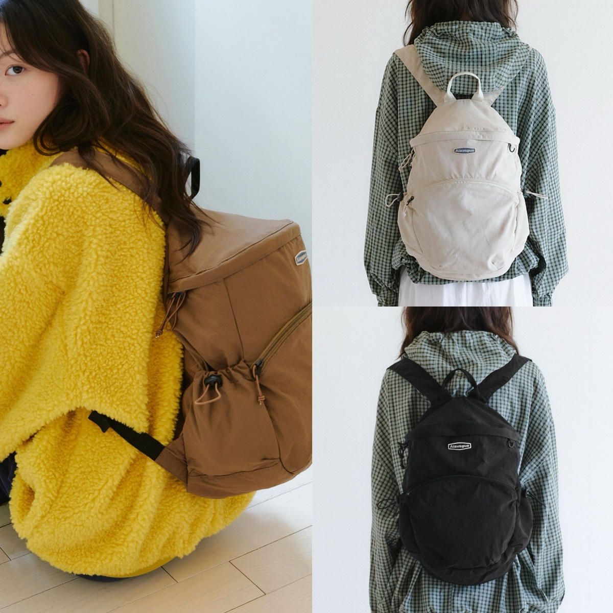 預購┃韓國 Alavague Clam Packable Backpack 尼龍 折疊 收納 後背包