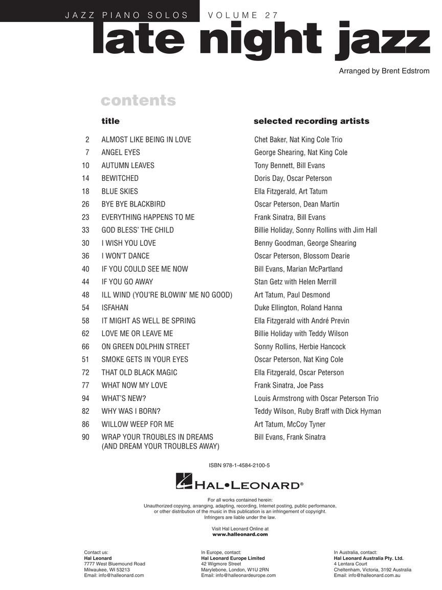 《Late Night Jazz》