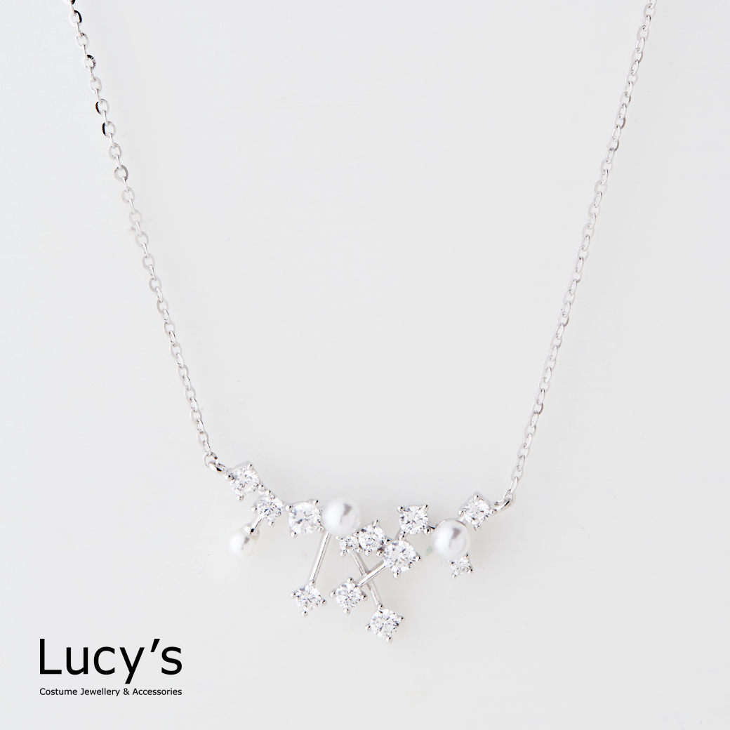 925純銀 珍珠亮點 項鍊 (126196)