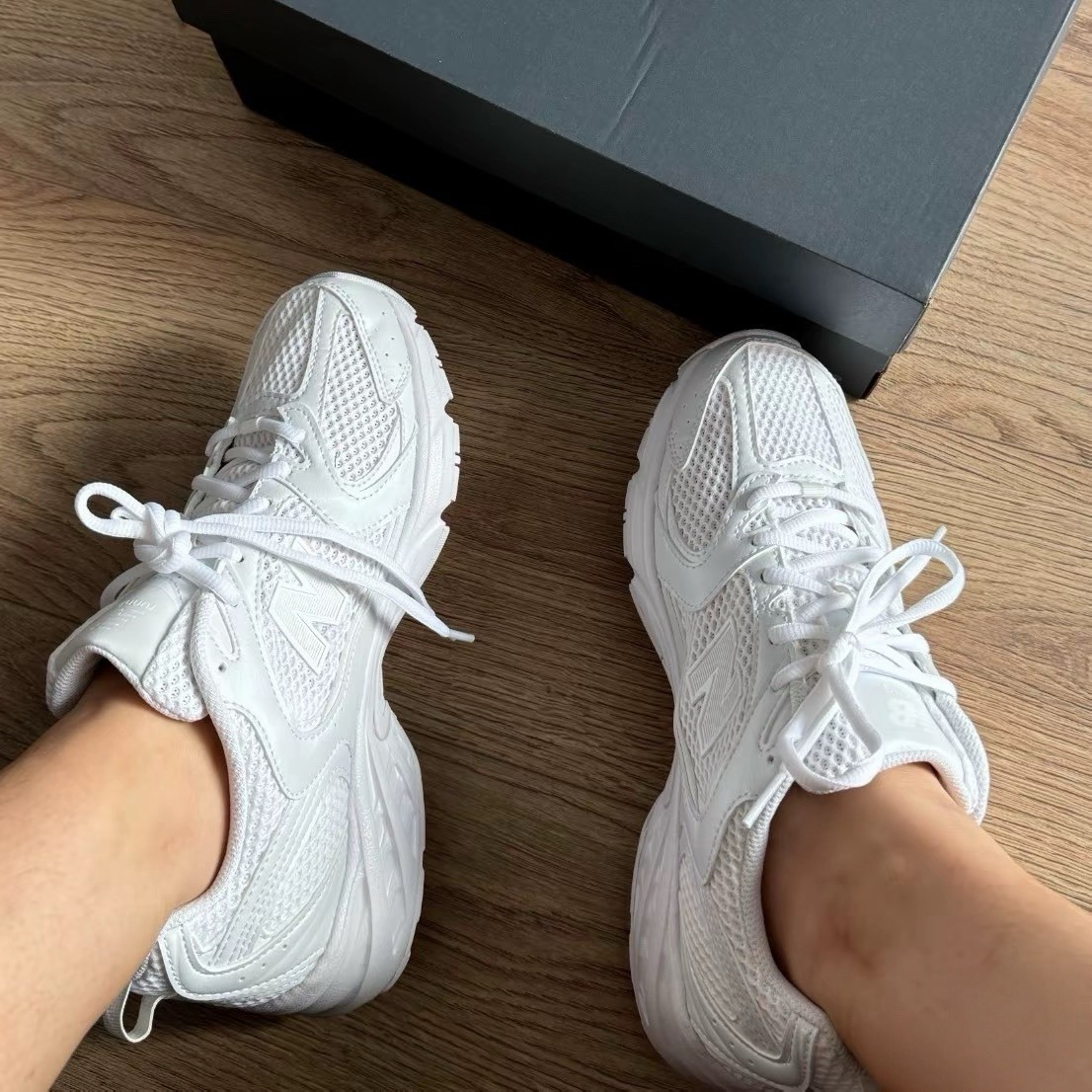 NEW BALANCE NB 休閒鞋 女鞋 全白 MR530PA