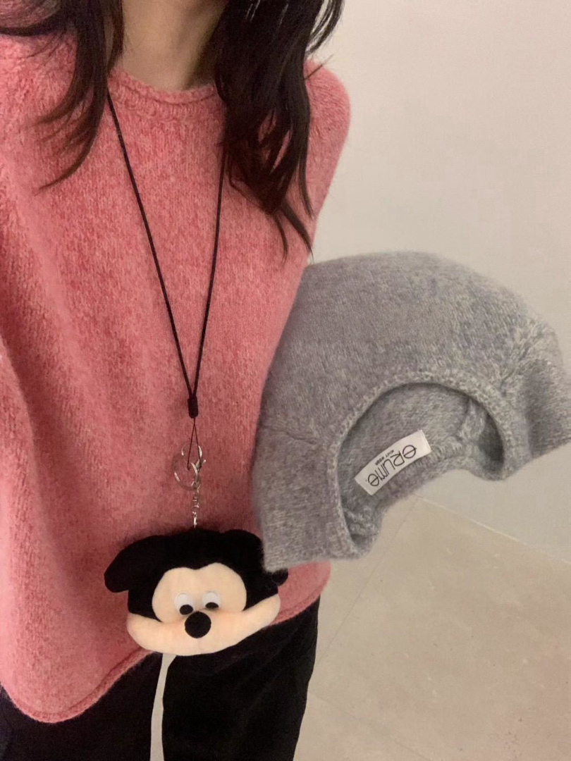 柔軟不刺癢・日常百搭款｜暖霧系親膚圓領針織上衣 ⚡️ 搶手貨⚡️