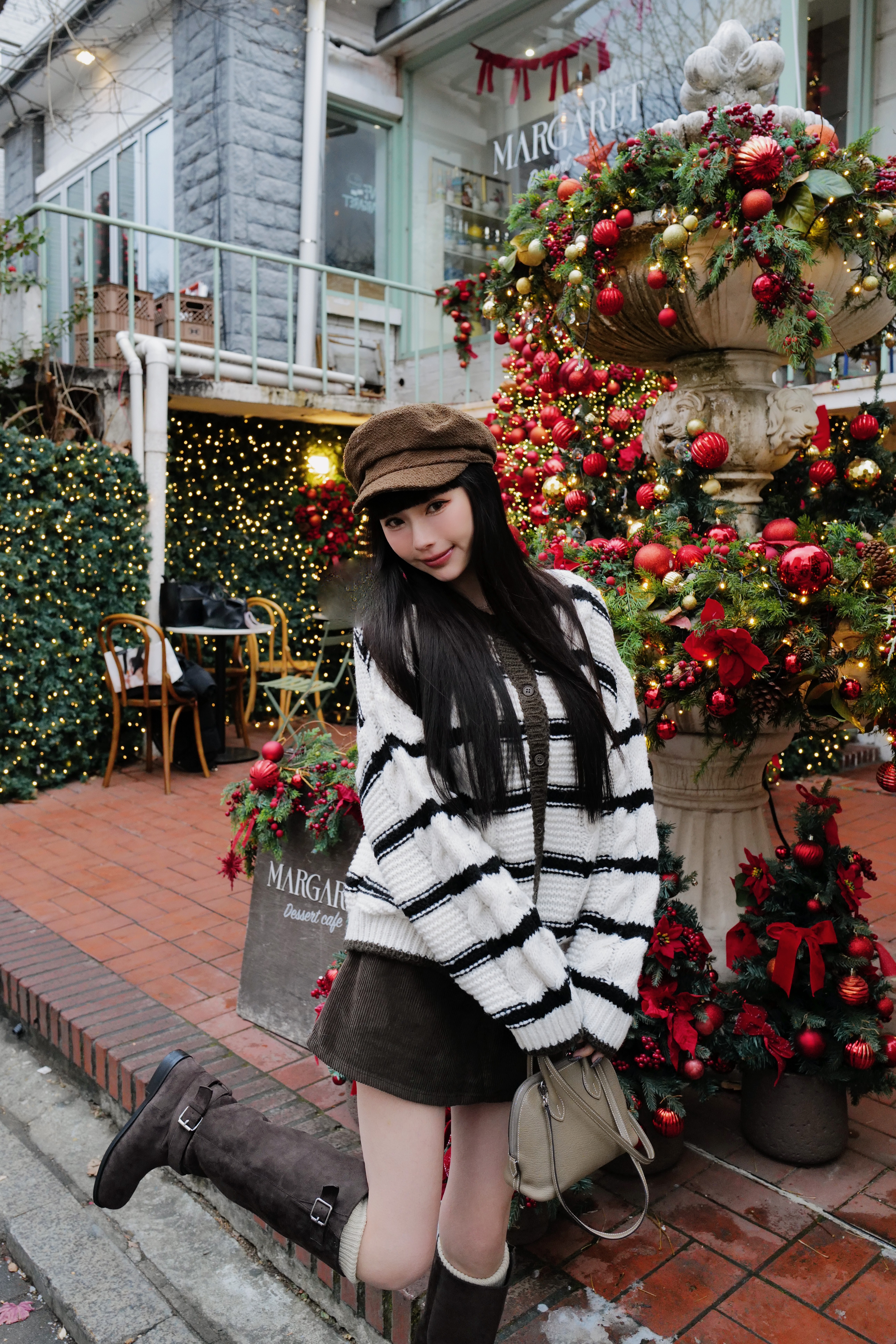 （現貨）滾邊條紋針織外套 GN52