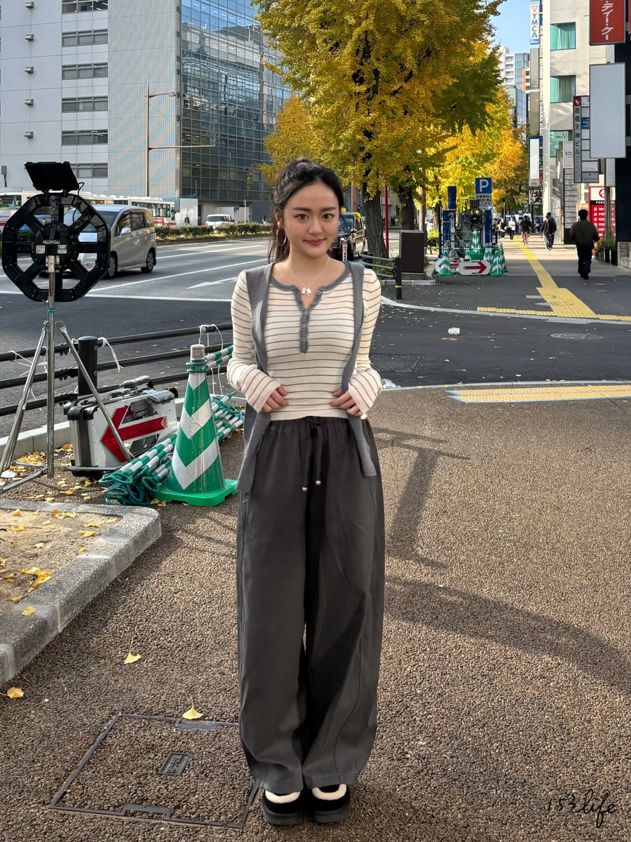 |現貨|⛄️(加絨)硬挺腰鬆緊舒適氣球褲(咖/灰)