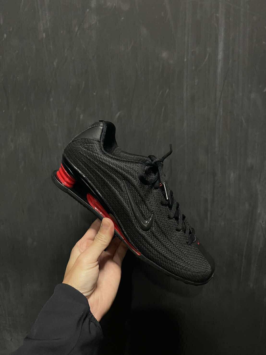 Nike Wmns Shox Z 彈簧鞋 黑紅 針織 HQ7540-002