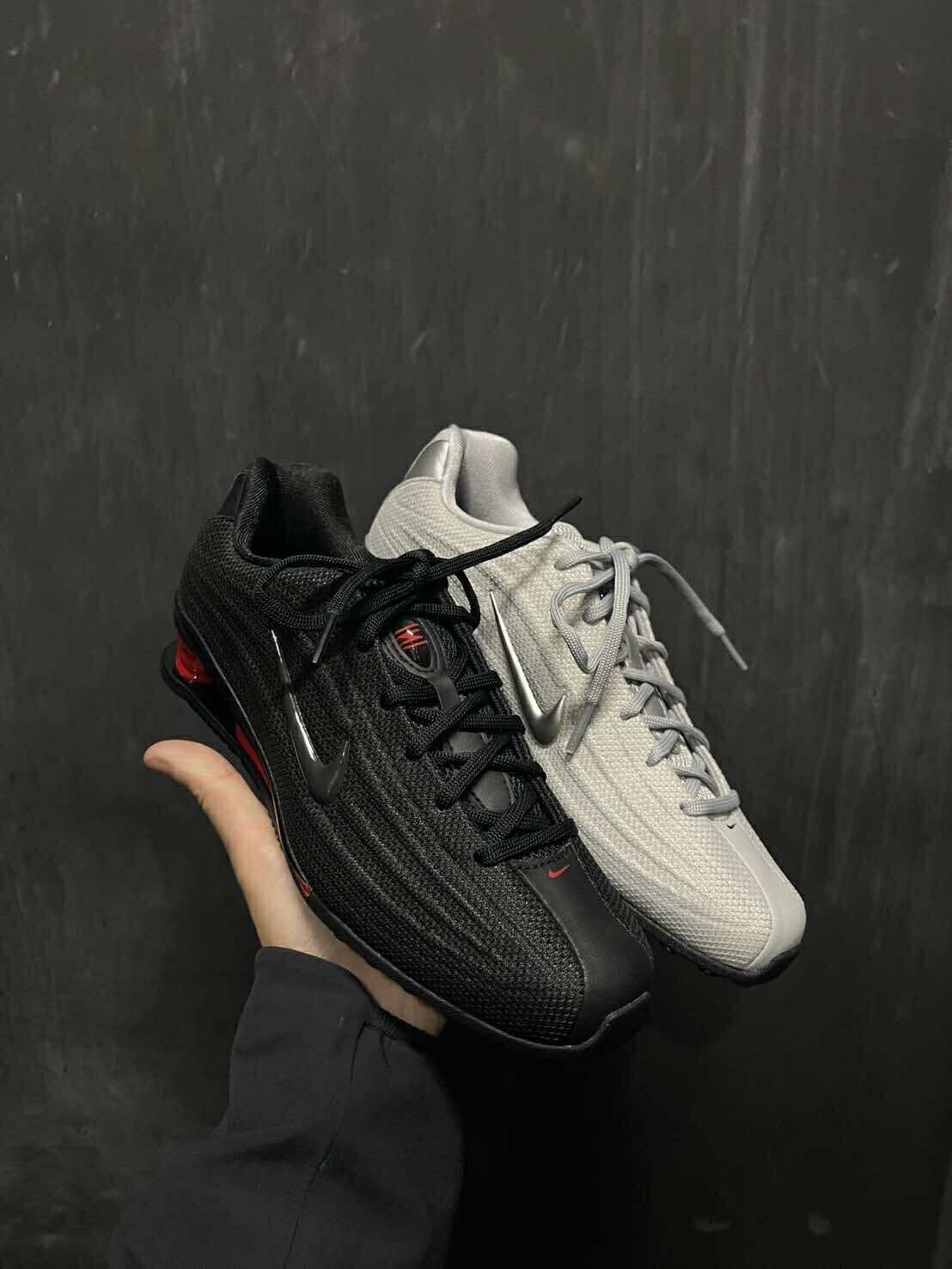 Nike Wmns Shox Z 彈簧鞋 黑紅 針織 HQ7540-002