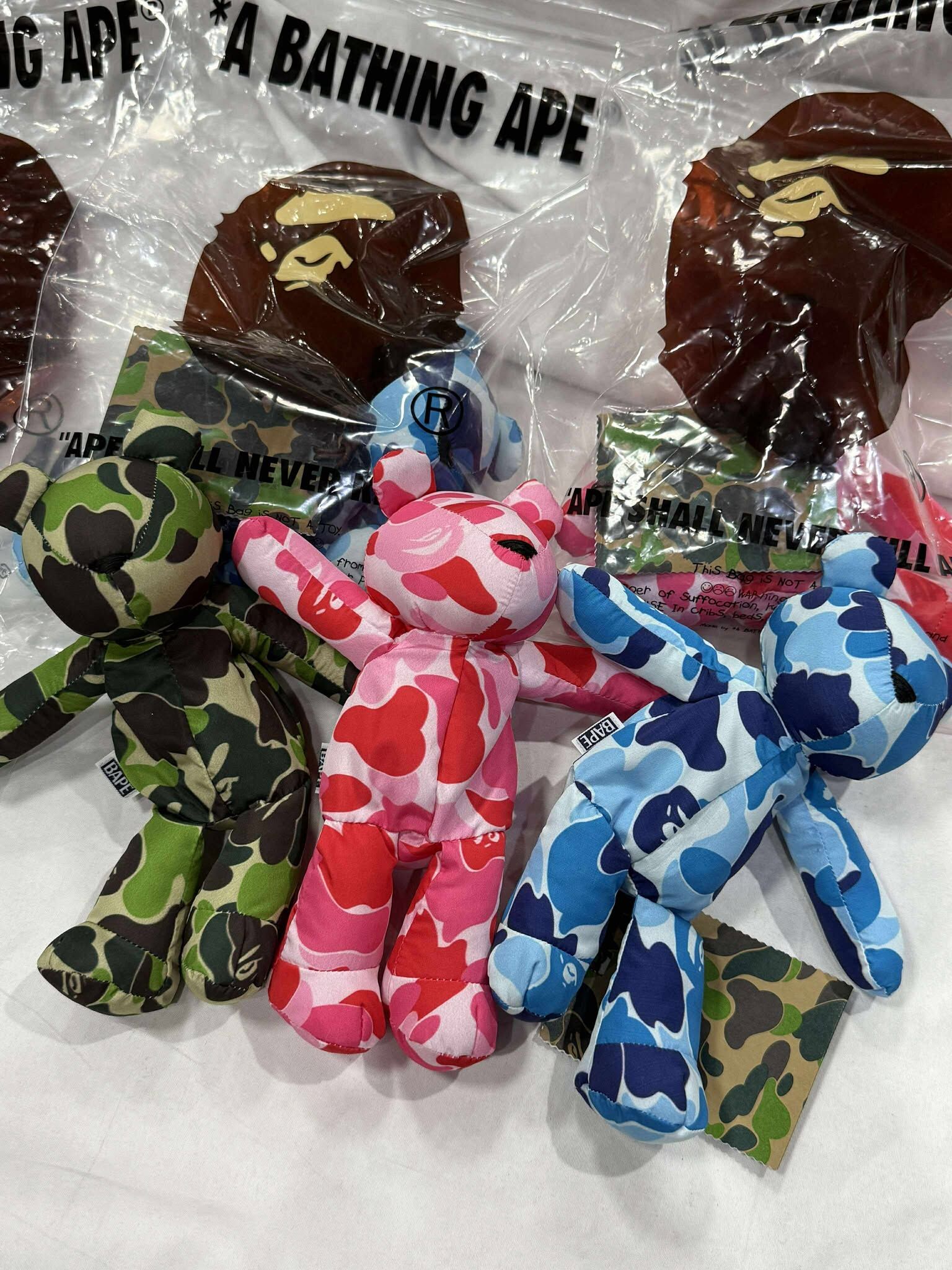 BAPE 迷彩熊 購物袋