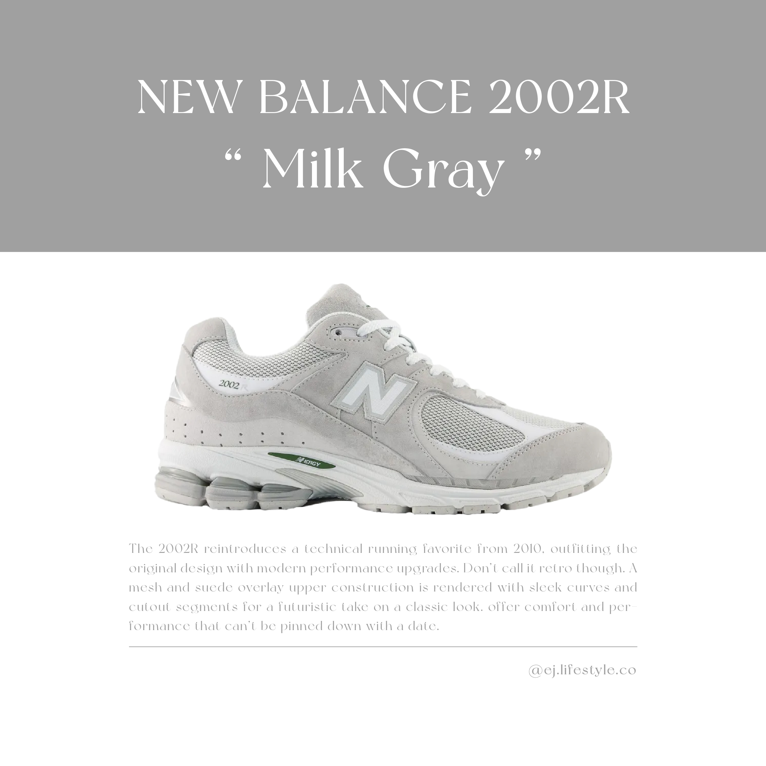 NEW BALANCE NB 2002R 奶白灰 煙灰 麂皮 灰色 男女鞋 U2002RK / 調貨