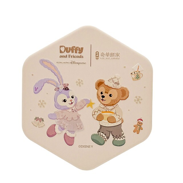 達菲 Duffy 與好友們 奇華聖誕 圖案 曲奇餅 餅乾 造型 鐵盒 2入組 -香港迪士尼樂園