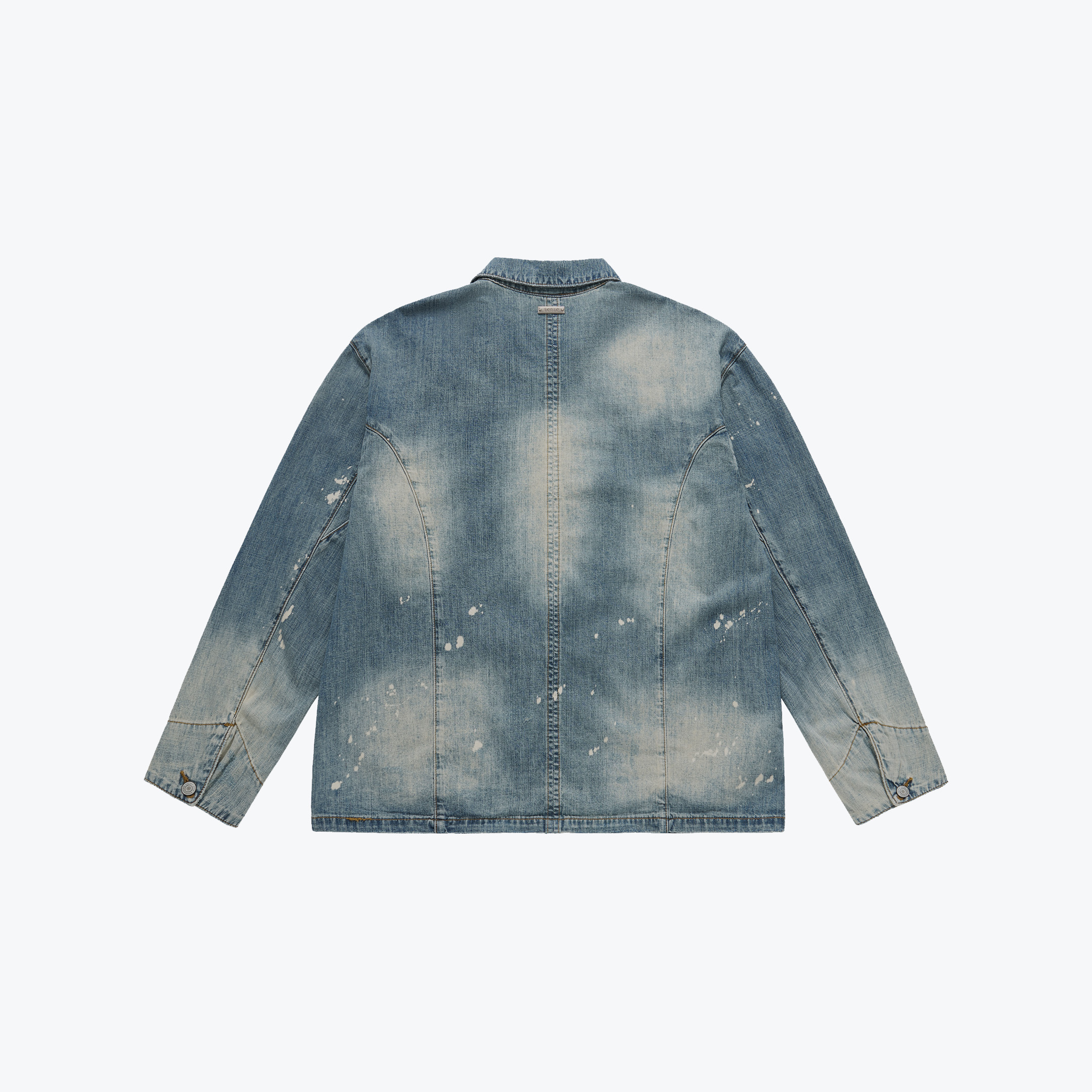 Sense Store M25-51Ageing Coverall Jacket  - Blue