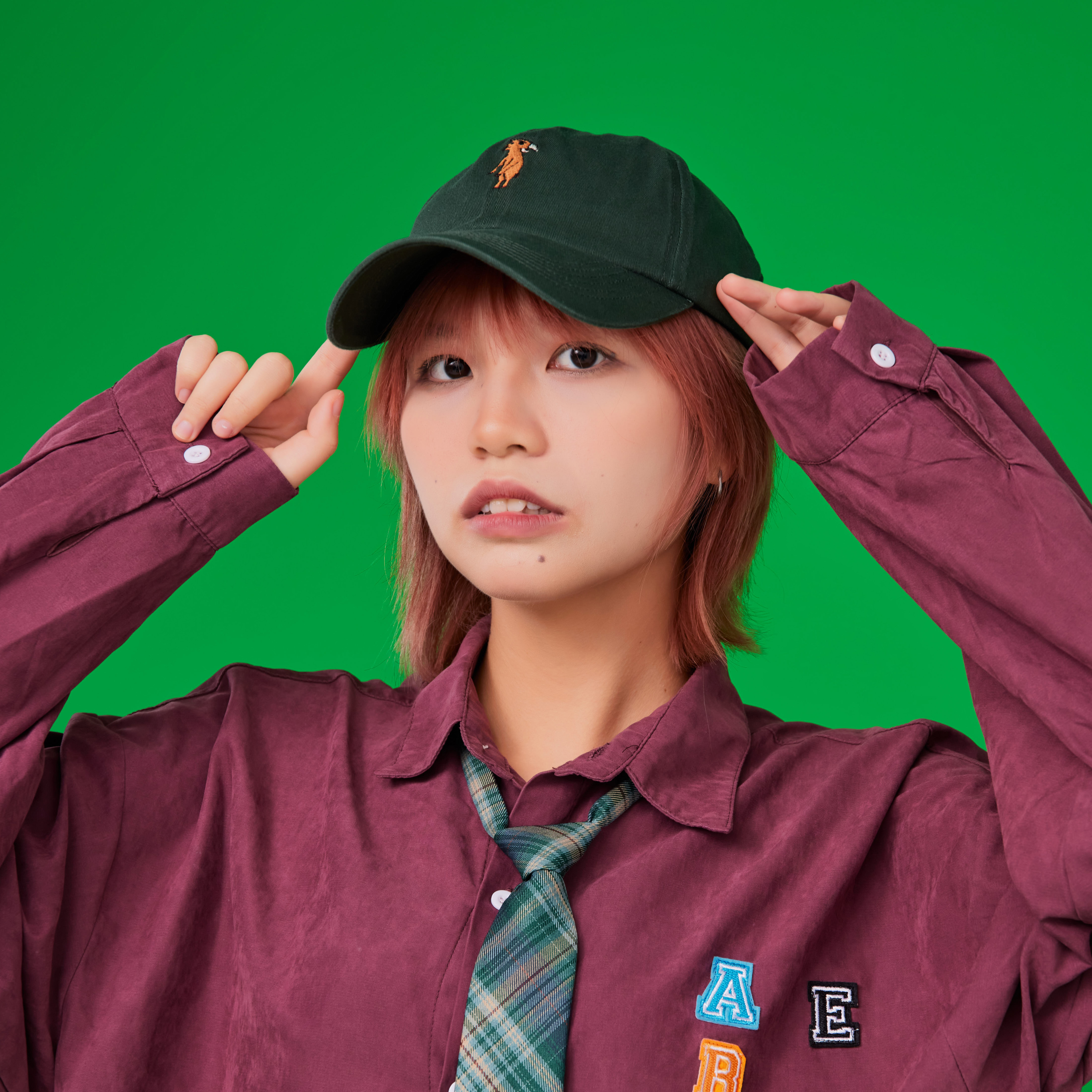 《森林動物》城市復古棒球  單色帽