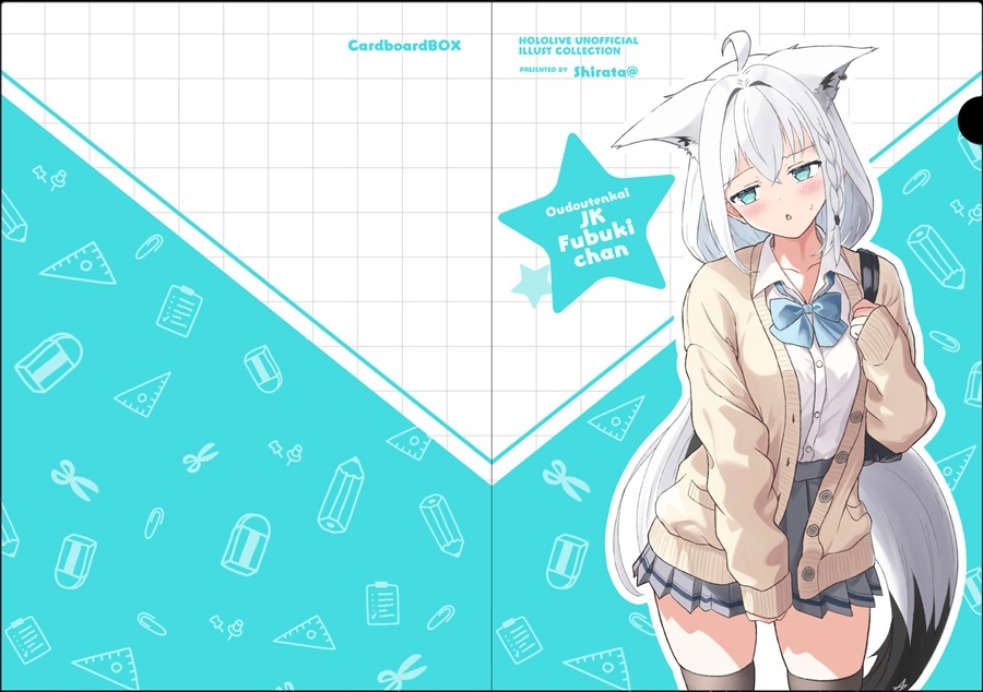 C107「同人代購」「Melonbooks代購」女高中生小吹雪 透明資料夾