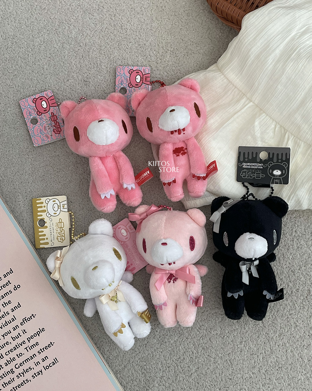 【現貨】日本正版 暴力熊吊飾 包包掛飾 鑰匙圈 吊飾 配件 珠鍊吊飾 掛件 暴力熊 粉紅熊 大頭吊飾