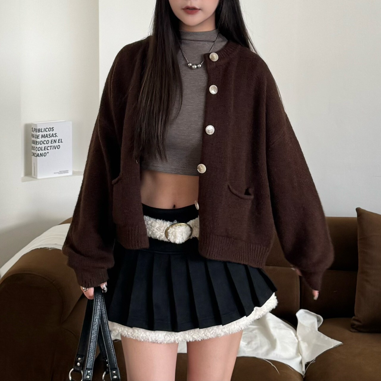 Creamy Tune🧈基礎款針織排釦毛衣罩外