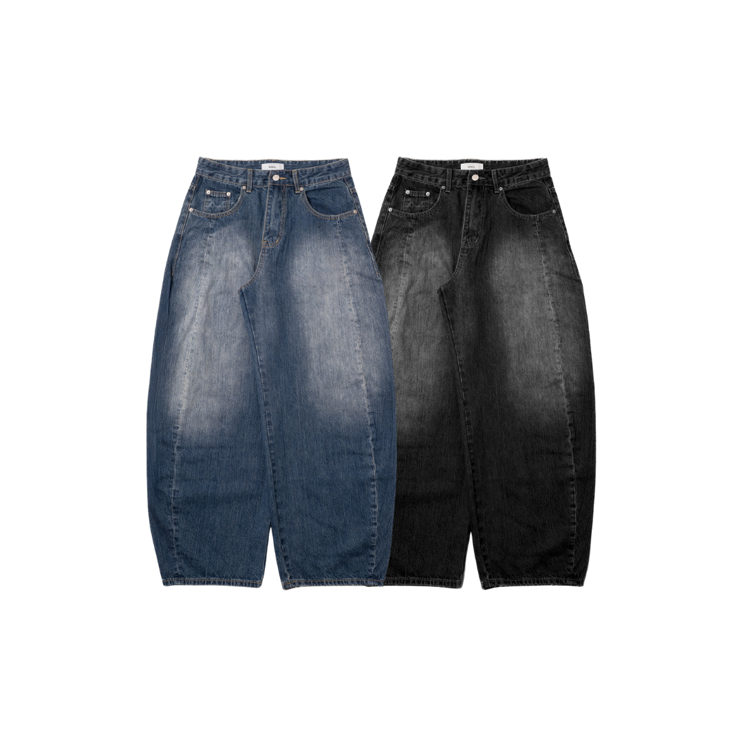 OurPick Wide Washed Gradient Jeans 水洗漸層牛仔褲 2色