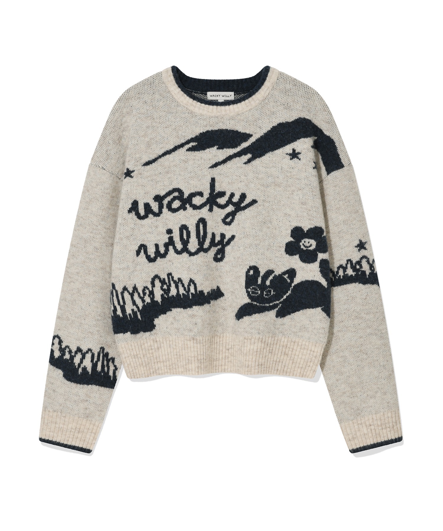 WACKY WILLY Women’s Jacquard Graphic Pullover