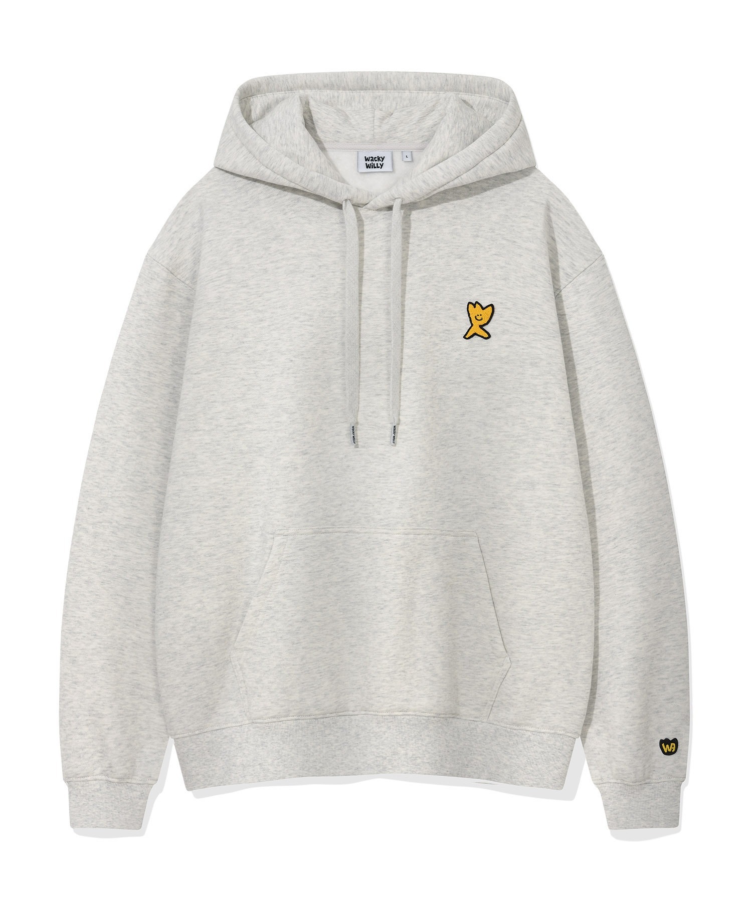 WACKY WILLY Brushed Fleece Kiki Logo Hoodie Sweatshirt