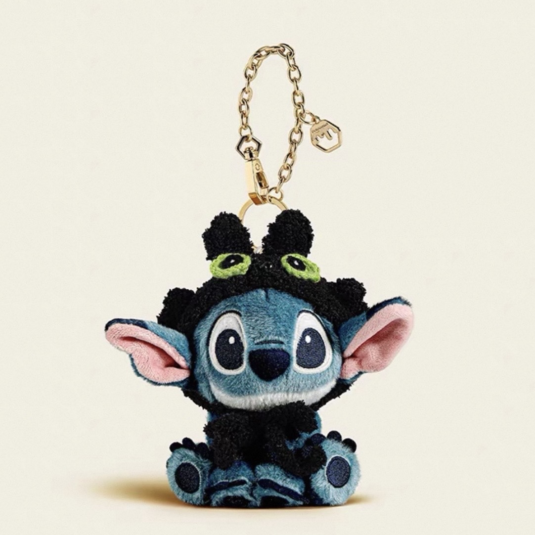 史迪奇 x 沒牙 頭套 毛絨吊飾 坐姿 掛飾 馴龍高手