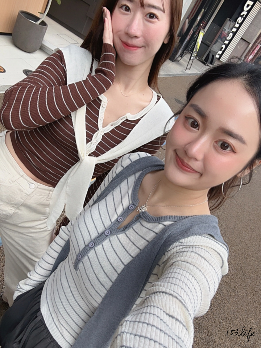 |現貨|合身針織條紋披肩造型上衣(3色)