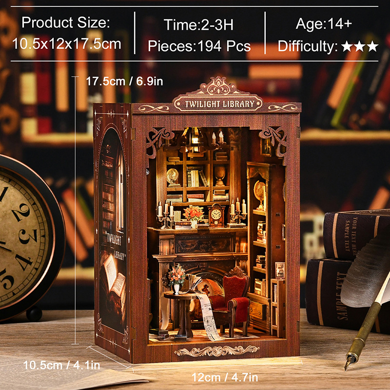 DIY Glimmer Book Nook Assembly Model