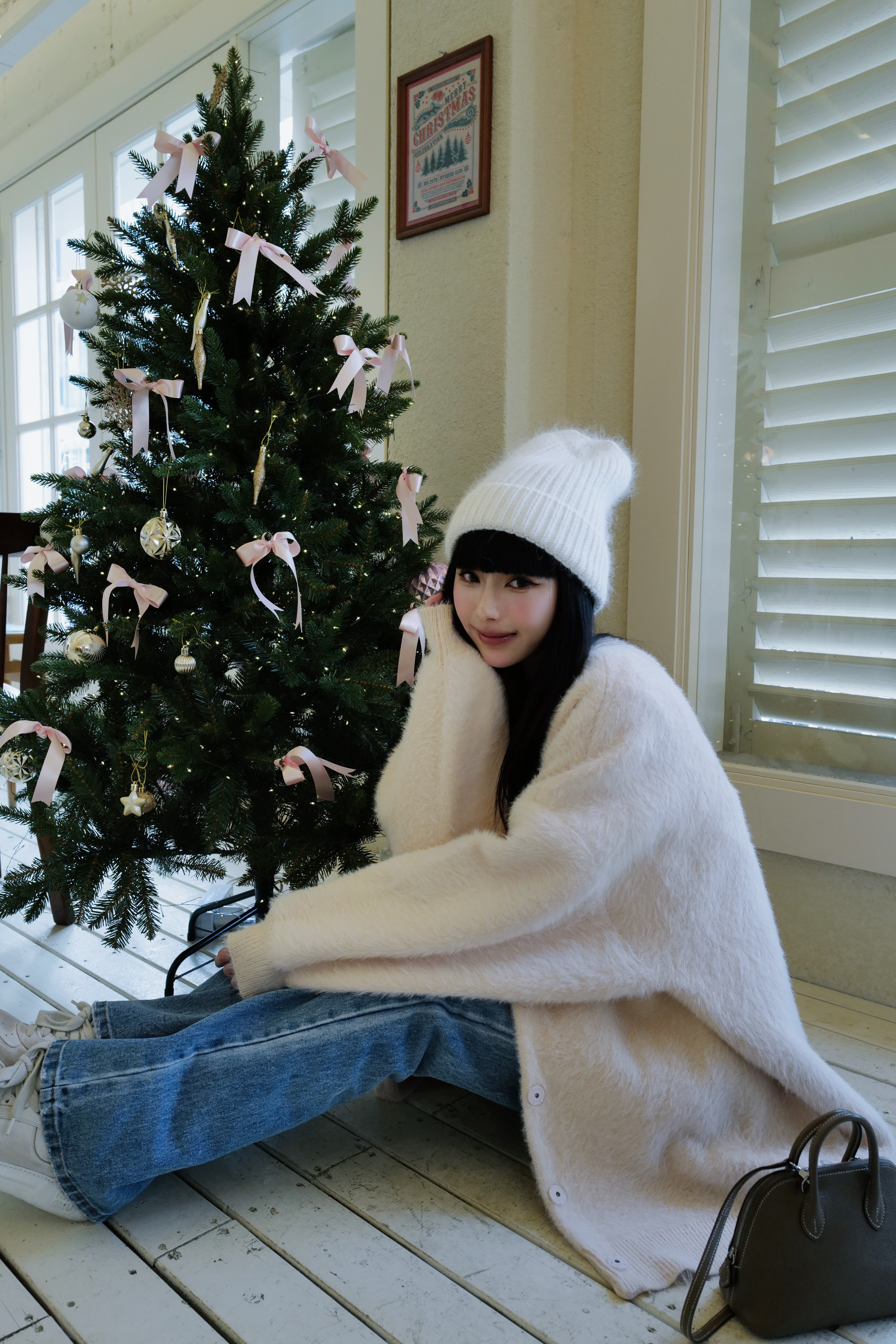 （現貨）高級感毛毛長外罩 GN46