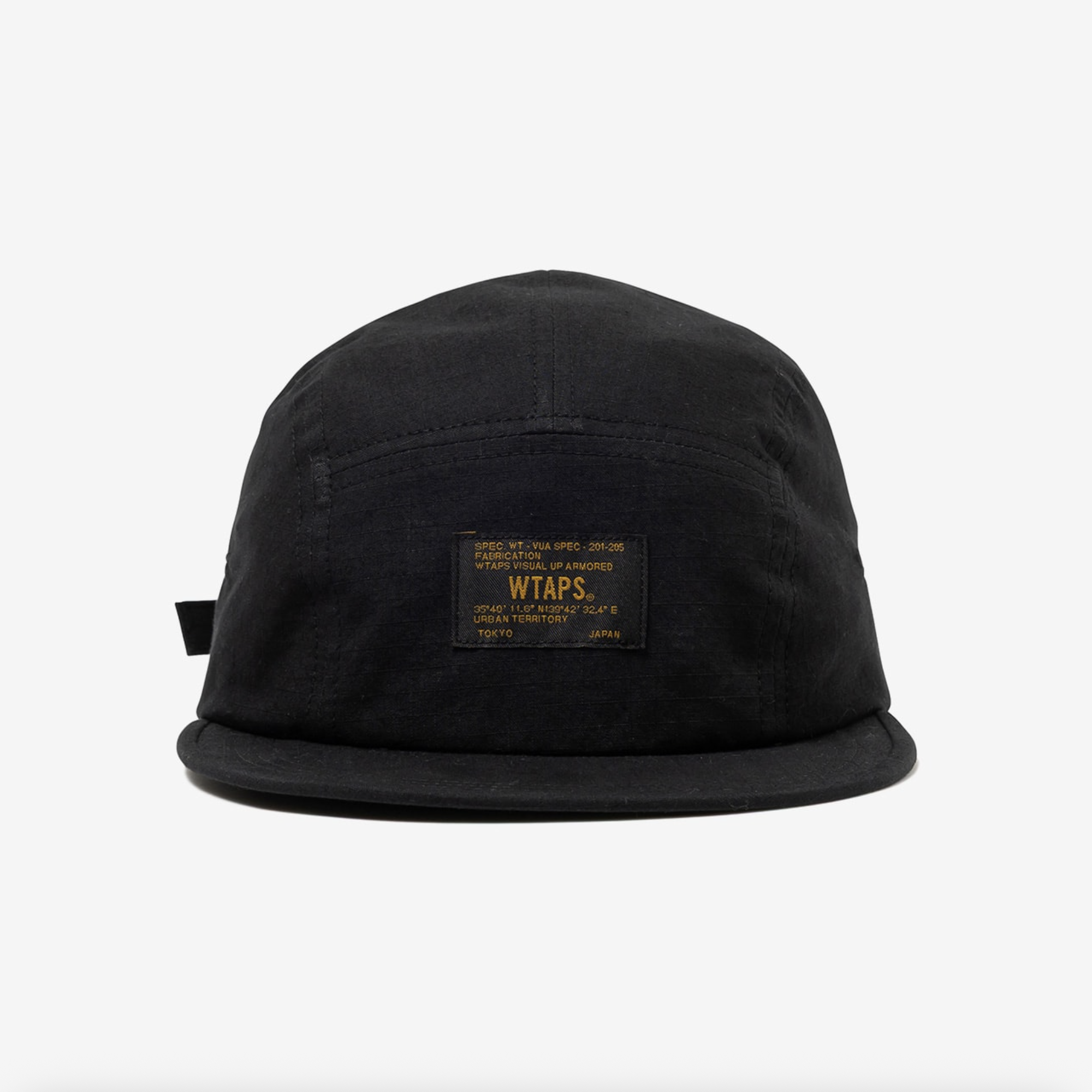 -(B3c04)-WTAPS T-5 03 / CAP / COTTON. RIPSTOP 咬標 五分割帽 黑色/橄欖綠-252HCDT-HT03