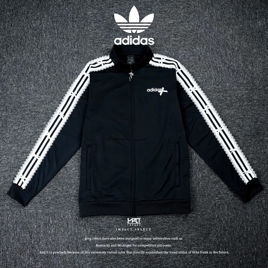 【訂製款】adidas ESSENTIALS 蕾絲蝴蝶結外套 兩款 少女款 浪漫款