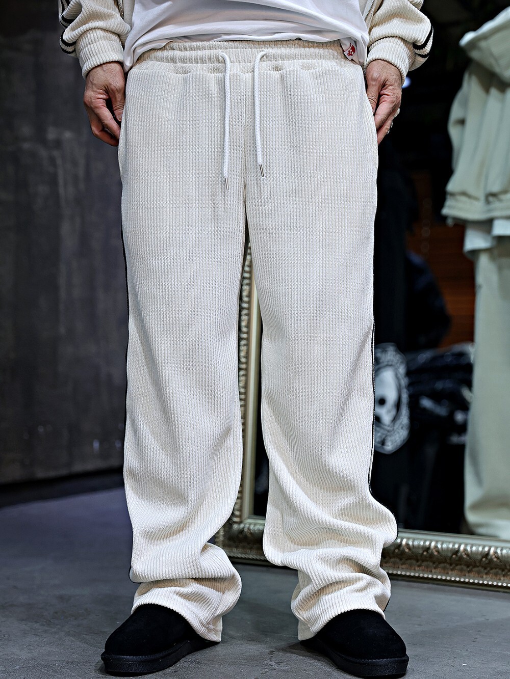 側織燈芯絨休閒褲